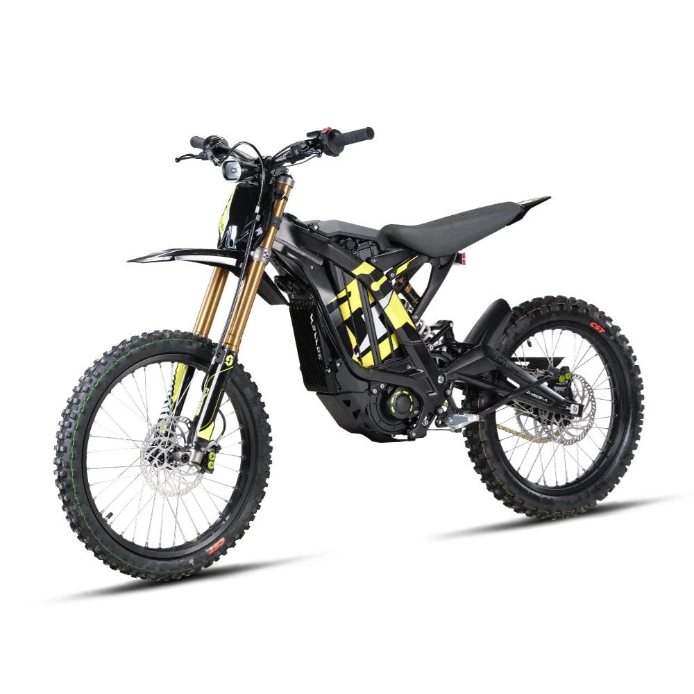 2025 Surron Light Bee X electric dirt bike in black side-view