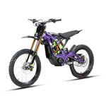 2025 Surron Light Bee X electric dirt bike in purple side-view