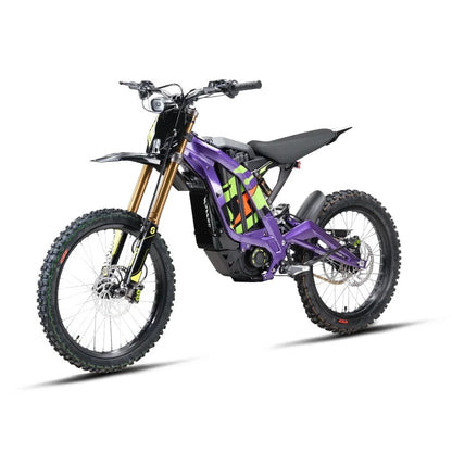2025 Surron Light Bee X electric dirt bike in purple side-view