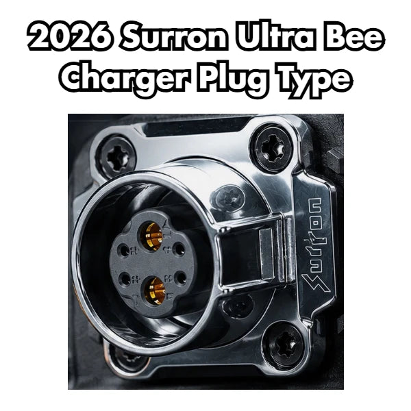 2026 surron ultra bee charger plug close-up