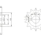 QS138 QS120 QS90 14T Sprocket