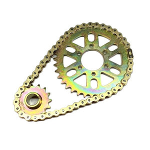 Surron Ultra Bee 420 chain conversion kit white back drop
