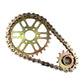 Sur Ron Chain Drive Kit Close Up with white back drop