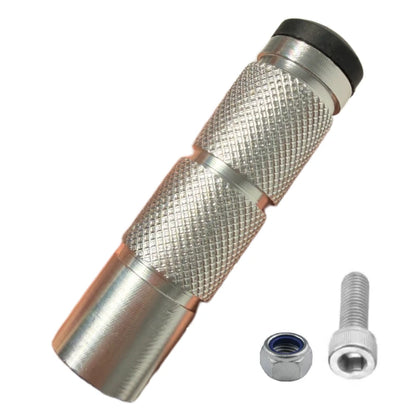 Shift Lock Peg for Surron Talaria Eride Pro, made from 6061 T6 aluminum, includes bolt and nut, silver color.