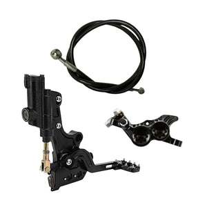 Hope Tech 4 V4 rear foot brake kit installed on Surron Light Bee X – Black caliper