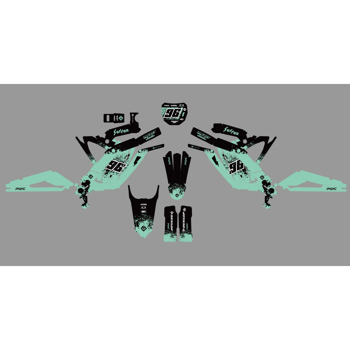 Amped Surron Light Bee Graphics Kit, image 2