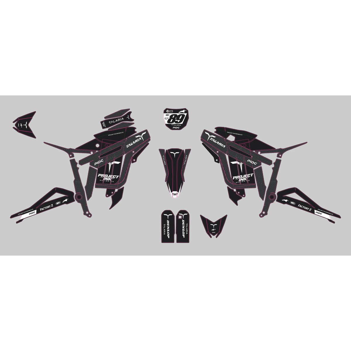 Carbon Talaria Sting MX3 MX4 Graphics Kit, image 2