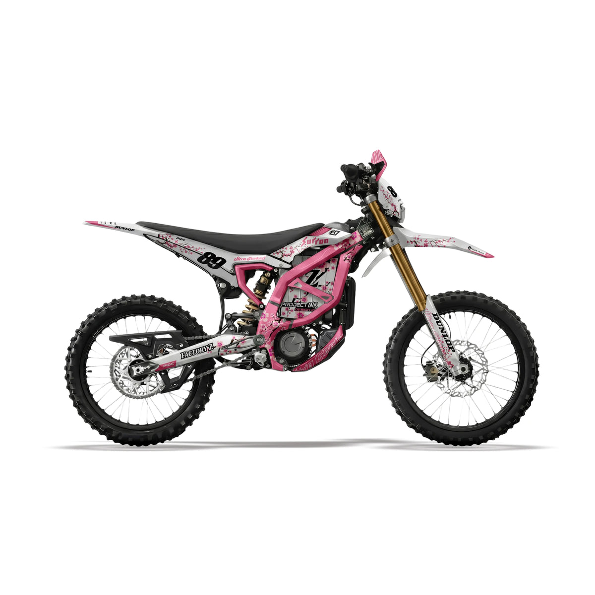 Cherry Blossom Surron Ultra Bee Graphics Kit, image 1