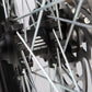 Eride Pro SR front hub with brake rotor and spokes