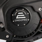 Eride Pro SR mid drive motor cover close up with logo