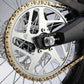Eride Pro SR rear sprocket chain and brake rotor detail