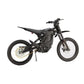 Rear angle of Eride Pro SS 3.0 electric dirt bike showing swingarm and suspension