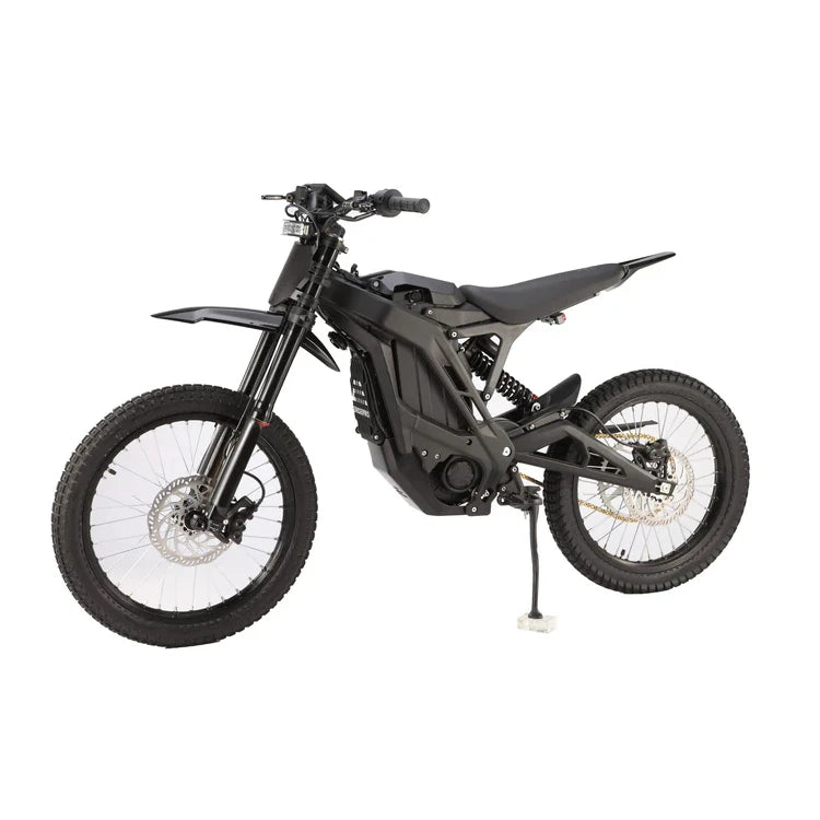 Side view of Eride Pro SS 3.0 electric dirt bike in black