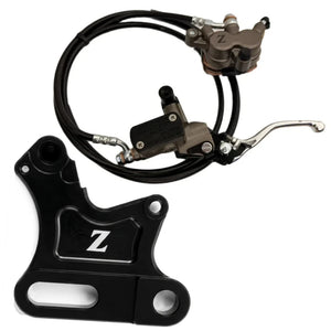 ETM RTR Ultra Bee brake kit, pre-bled, black Z logo caliper bracket, bronze Z caliper, master cylinder and silver lever