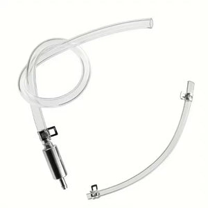 factoryz brake bleed check valve and brake hose on a white background