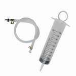 facotryz brake bleed kit syringe and line with white background