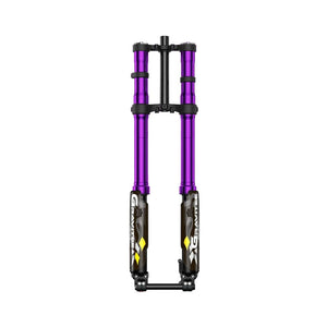 Fast Ace AHX12RV 3.0 fork, purple anodized stanchions 200 mm travel upgrade for Sur‑Ron/Talaria electric dirt bikes