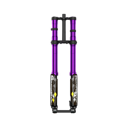 Fast Ace AHX12RV 3.0 fork, purple anodized stanchions 200 mm travel upgrade for Sur‑Ron/Talaria electric dirt bikes