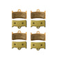 hope tec 4 v4 brake pads 4 sets with white background