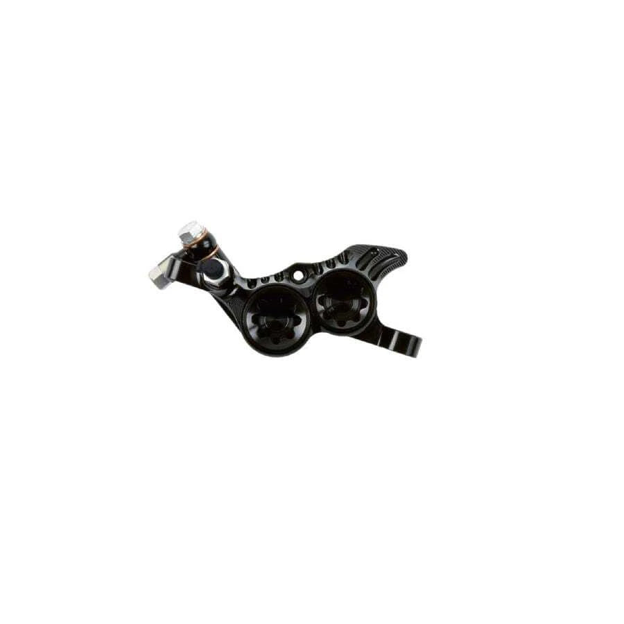 hope tech 4 v4 brake caliper black with white background