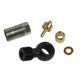 Black anodized Hope Tech M6 banjo end, CNC aluminum construction with brass nipple insert