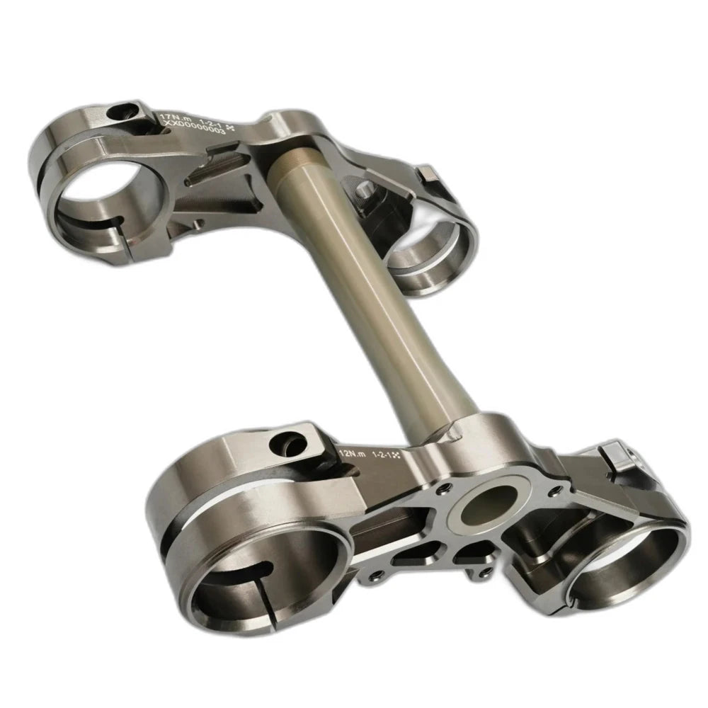 Pure Racing Traxion CNC triple clamp assembly with steering stem for Surron Ultra Bee