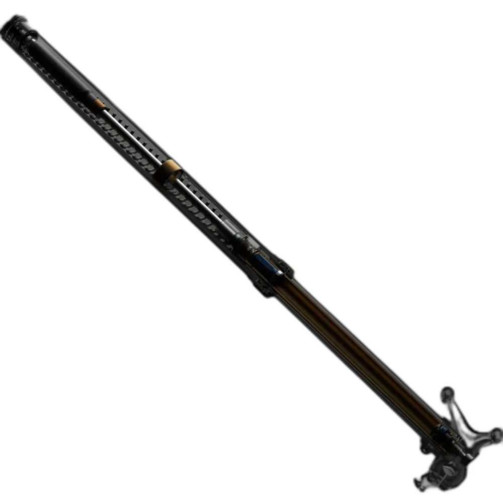 Pure Racing Traxion fork leg with internal cartridge view and CNC dropout