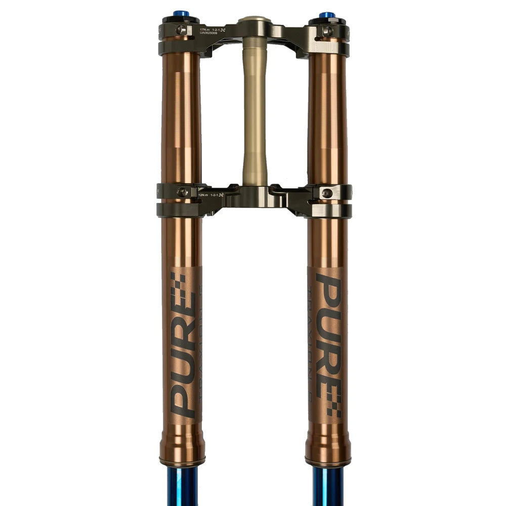 pure racing traxion s titanium fork tube close up