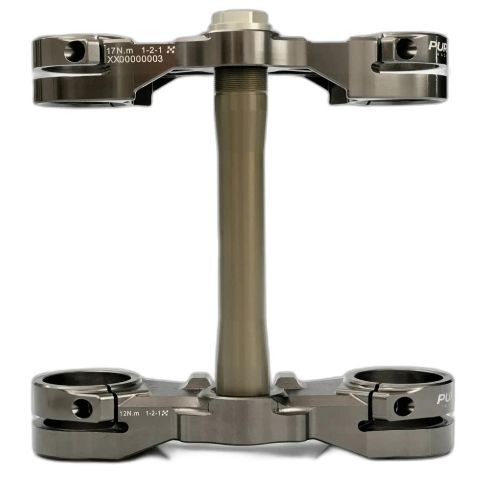 Pure Traxion CNC triple clamp assembly with steering stem for Surron Ultra Bee
