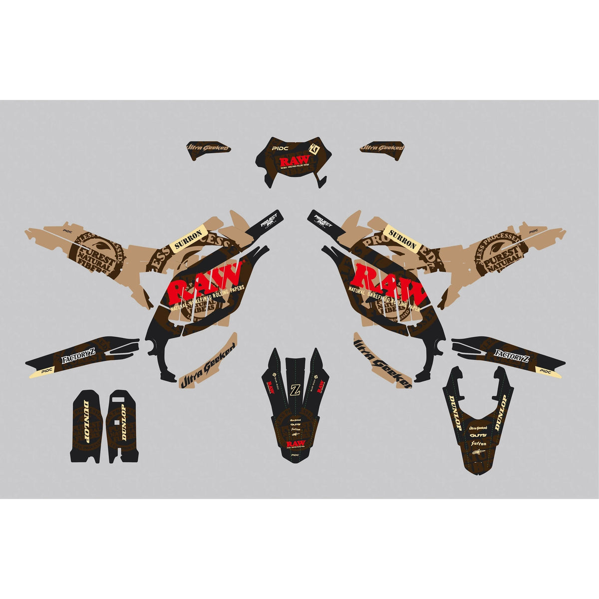 Raw Surron Ultra Bee Graphics Kit, image 2