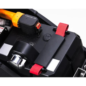 Removable 72 V 35 Ah lithium battery compartment of the Rerode R1 e-bike