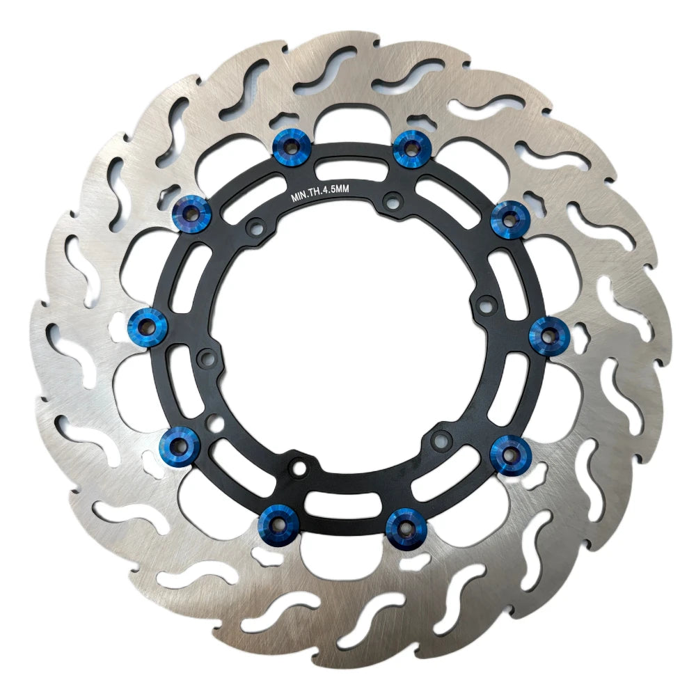 320mm supermoto front brake rotor for stark varg on a white background 