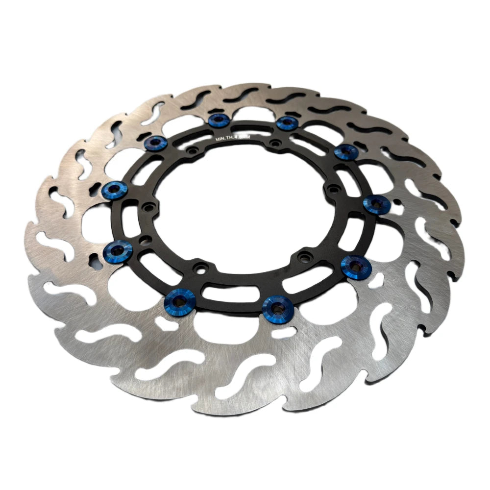 320mm supermoto front brake rotor for stark varg on a white background 