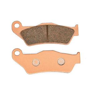 1 set of front brake pads for the stark varg on a white background