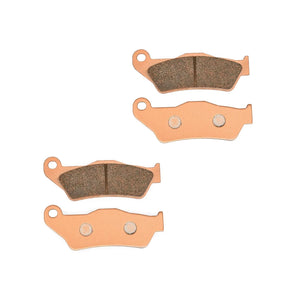 2 sets of front brake pads for stark varg on a white background