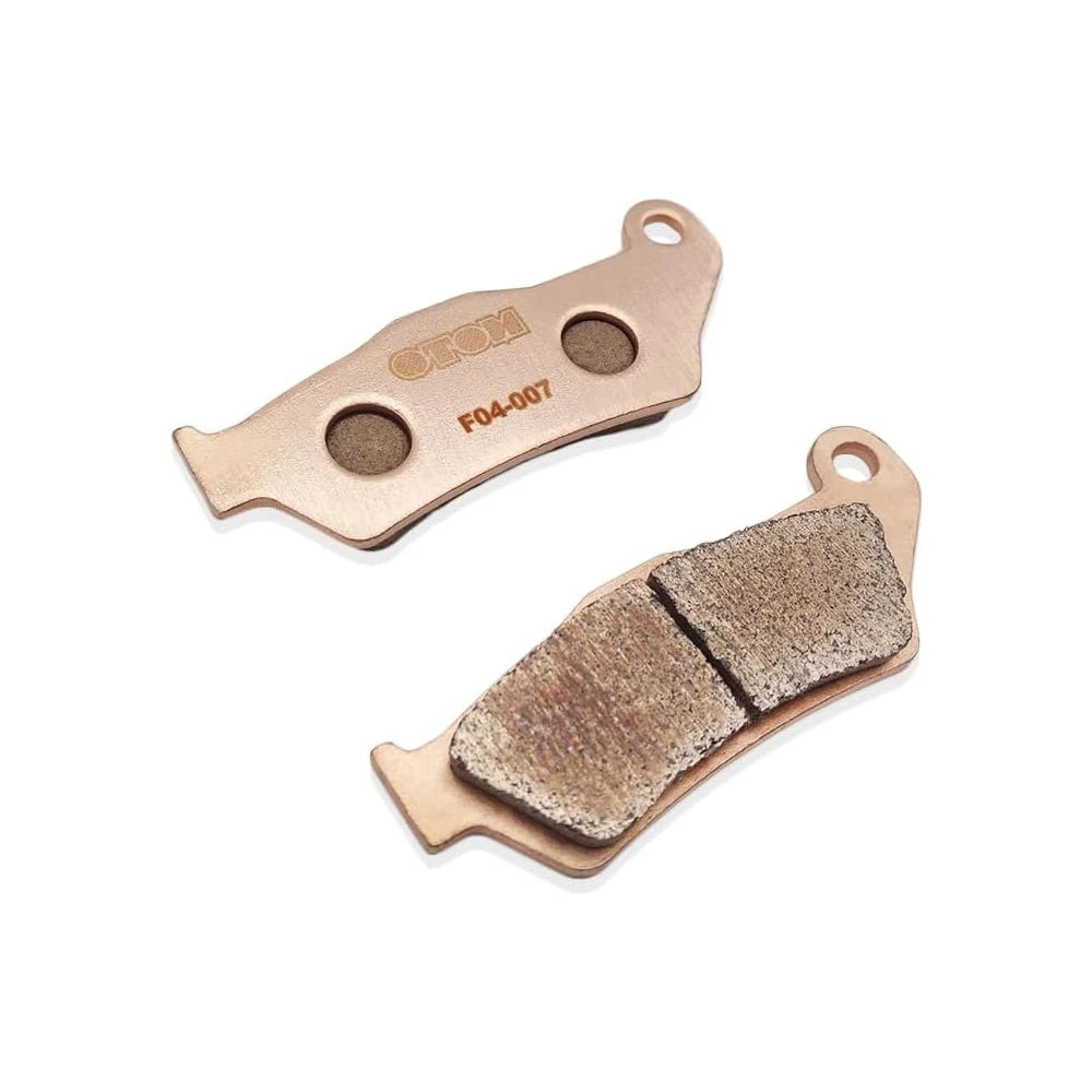 1 set of front brake pads for the stark varg on a white background