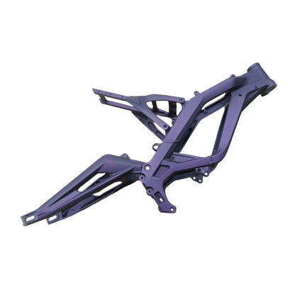 Purple Sur-Ron Light Bee X frame kit with powder-coated finish, full chassis set