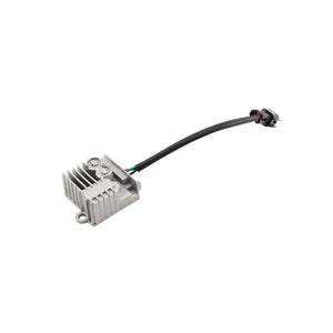 Surron 12V converter for the Light Bee, finned silver housing, black lead and connector plug