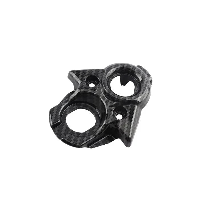 surron carbon fiber kit ignition cover white background. 
