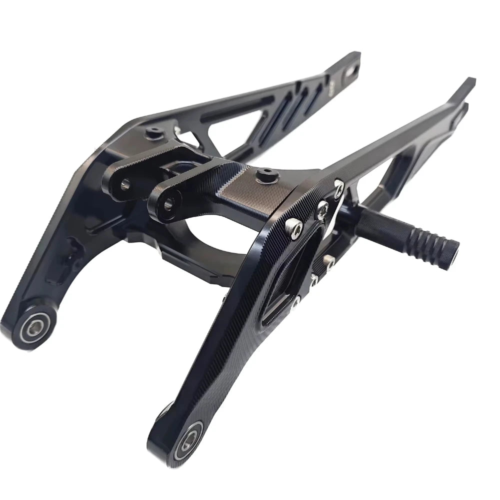 front angle of the extended surron swing arm