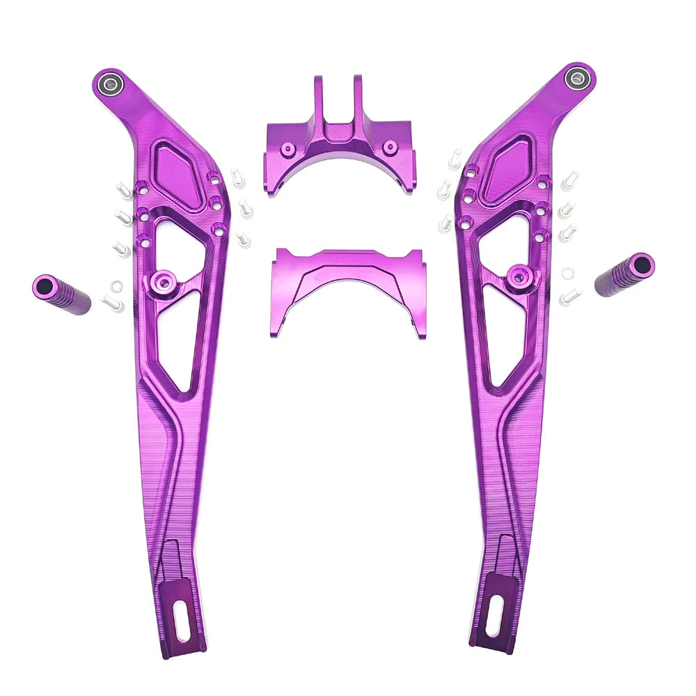 all parts included with the extended surron swing arm, purple
