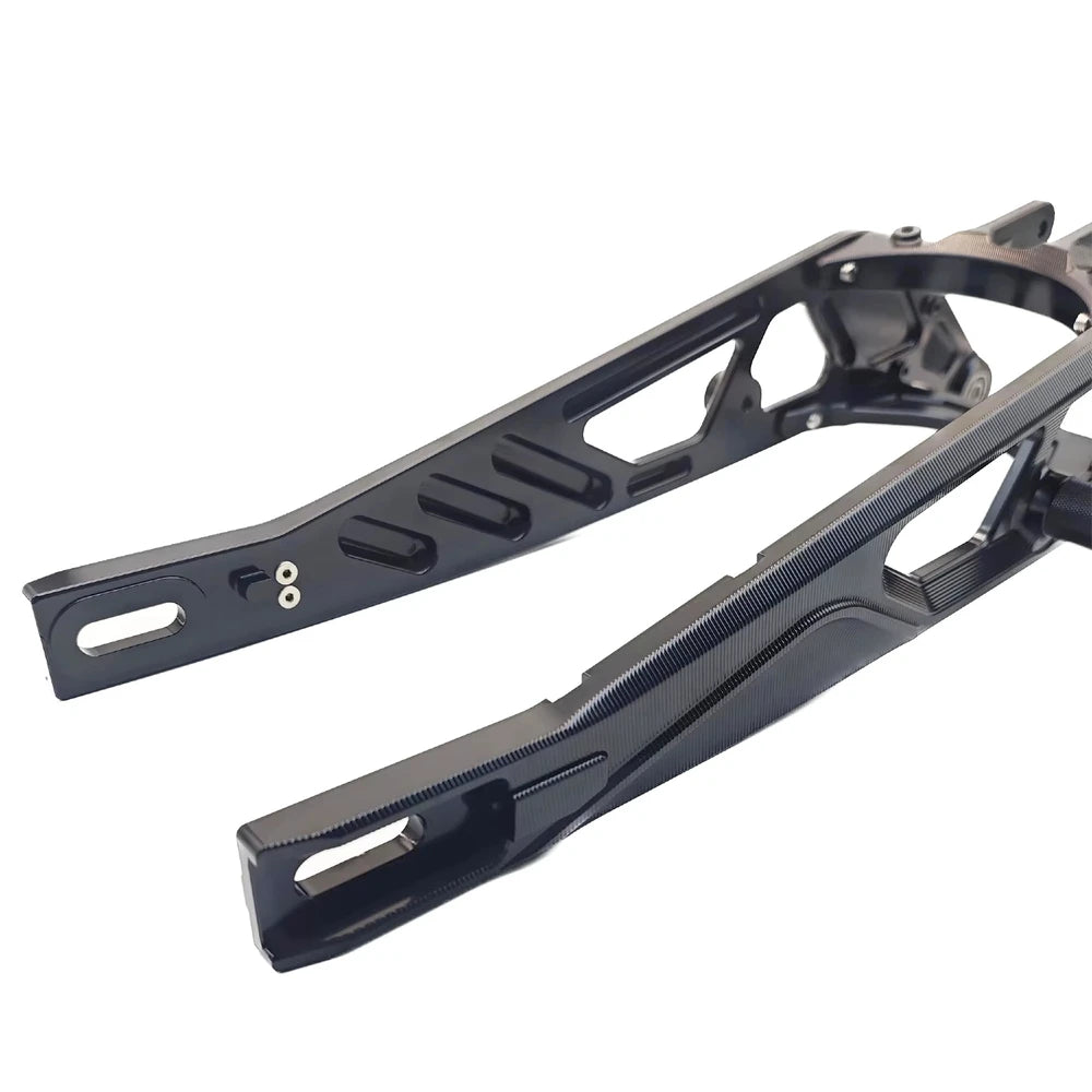 back side angle of the extended surron swing arm