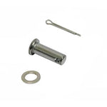 Surron foot brake master cylinder clevis pin kit, zinc-plated steel clevis pin with split cotter pin and flat washer