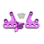 Two purple Surron footpeg brackets (6061 T6 aluminum) for Light Bee/Eride Pro SS