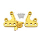 Two gold Surron footpeg brackets (6061 T6 aluminum) for Light Bee/Eride Pro SS