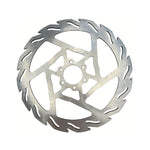 240mm x 3.5mm thick stainless steel moto brake rotor for surron light bee on a white background