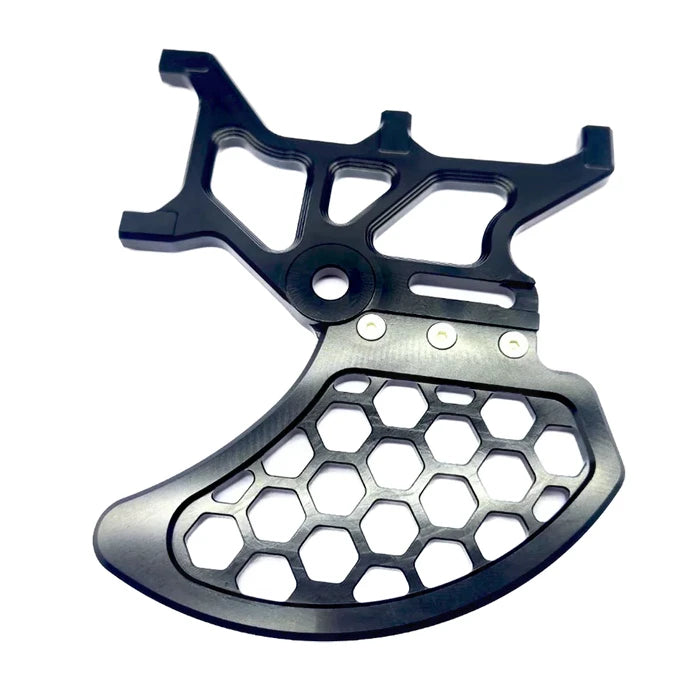 dual caliper bracket for surron light bee backside angle on a white background