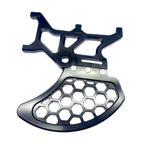 black dual caliper bracket backside for surron