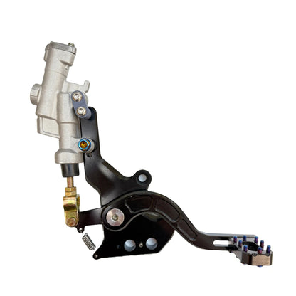surron foot brake with yz master cylinder assembled