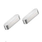 2 pieces of the steel surron motor woodruff key on a white background